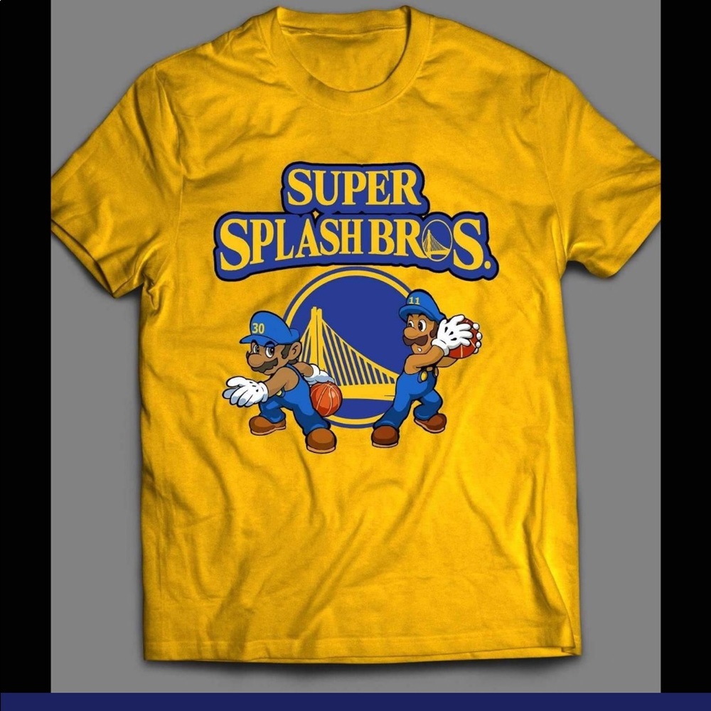 STEPH CURRY KLAY THOMPSON SPLASH BROS GSW TEE